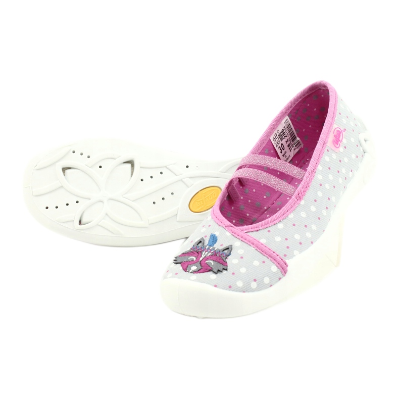 Calzado infantil befado 116X285 rosa gris 4