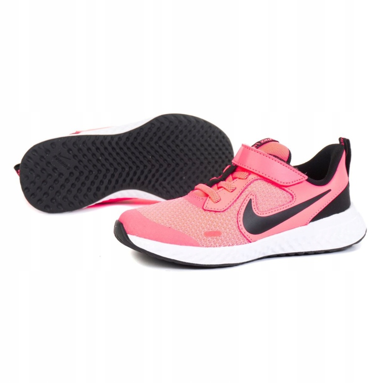 Zapatillas Nike Revolution 5 Psv Jr BQ5672-602 blanco rosado 1