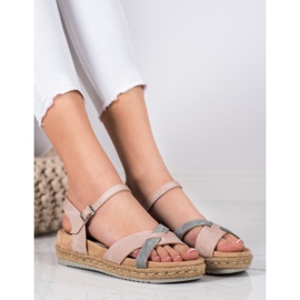 Kylie Sandalias alpargatas rosado 3