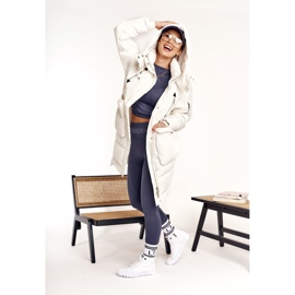 Zapatillas altas de mujer Big Star FF274241 Blanco 2