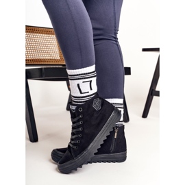 Zapatillas altas de mujer Big Star FF274244 Negro 3