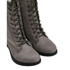 Botas grises con cordones S10 4
