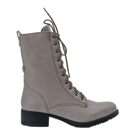 Botas grises con cordones S10 5