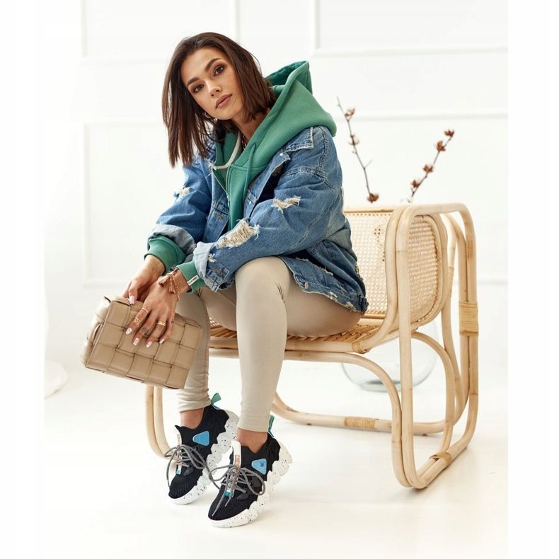 PS1 Calcetines Deportivos Mujer Negros Fashion Pioneer azul 2