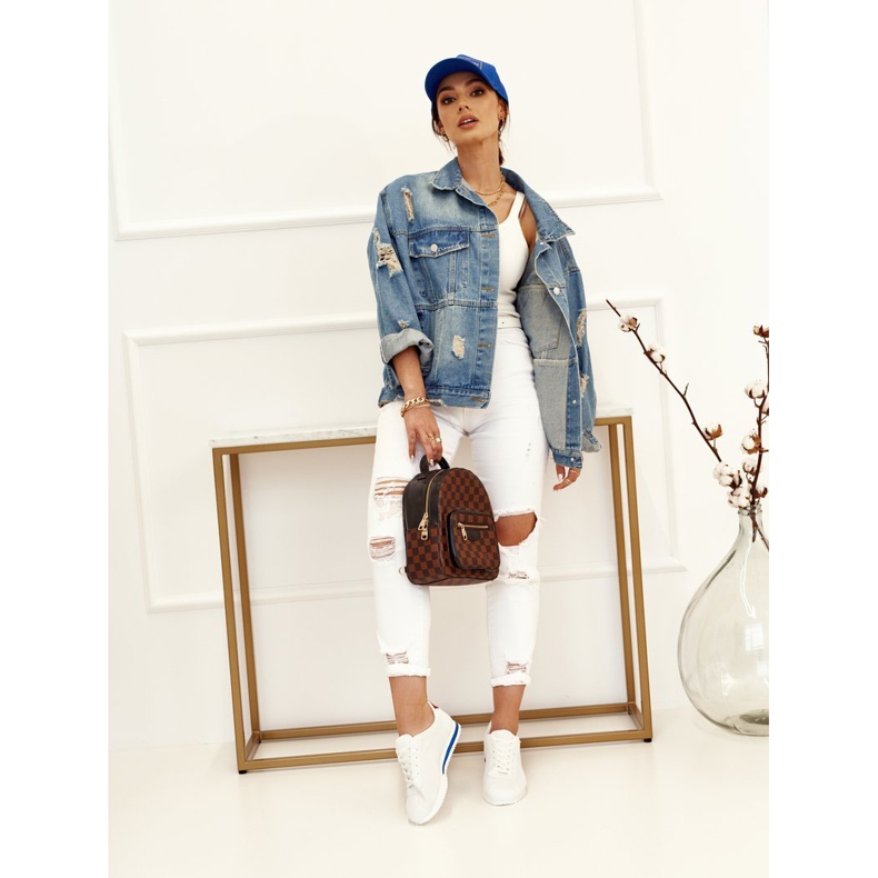 PS1 Calzado deportivo de mujer Sneakers White Nova blanco rojo azul marino 1