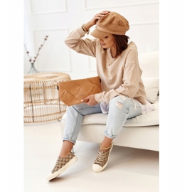 Zapatos deportivos Classic Logged Khaki Challenge para mujer beige marrón 1 Zapatos deportivos Classic Logged Khaki Challenge para mujer beige marrón 1