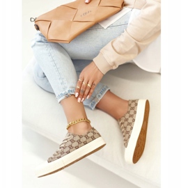 Zapatos deportivos Classic Logged Khaki Challenge para mujer beige marrón 7