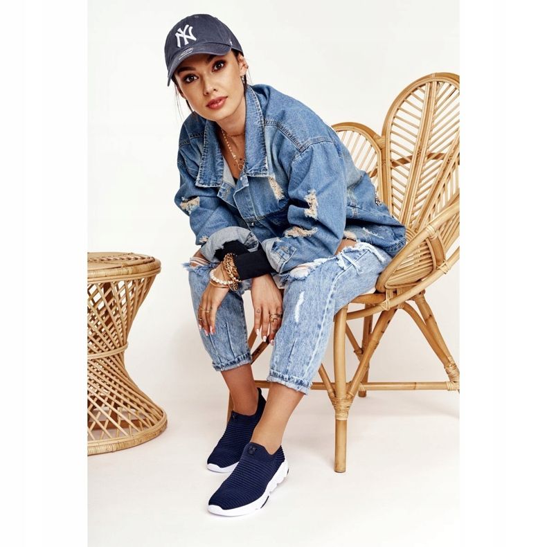 Zapatillas Deportivas Mujer Slip-on Big Star DD274464 Azul Marino 2