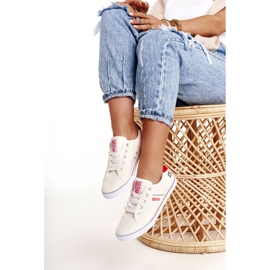Zapatillas de mujer Big Star DD274892 Blanco-Rojo 4