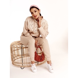 Zapatillas de Mujer de Piel con una Estrella Big Star DD274691 Blanco-Rosa 2