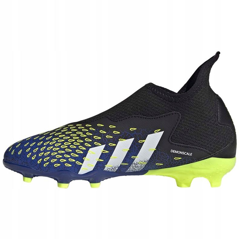 Botas de fútbol adidas Predator Freak.3 Ll Fg negro-verde-azul marino Junior FY0618 1
