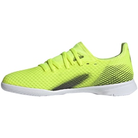 Botas de fútbol Adidas X Ghosted.3 In Junior amarillo-negro-blanco FW6924 verde 2