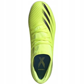 Adidas X Ghosted.3 en amarillo-negro-blanco zapatos de fútbol FW6937 1
