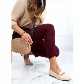 Mocasines beige con cadena LL-237P Beige 2 Mocasines beige con cadena LL-237P Beige 2