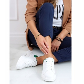 Zapatillas de mujer blancas y verdes SC36 BLANCO / VERDE 3