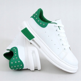 Zapatillas de mujer blancas y verdes SC36 BLANCO / VERDE 5
