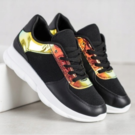 SHELOVET Zapatillas clásicas negras negro 2
