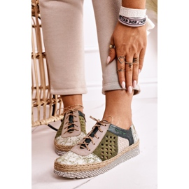 Zapatos brogues de mujer Maciejka Leather Green 03339-09 verde 1