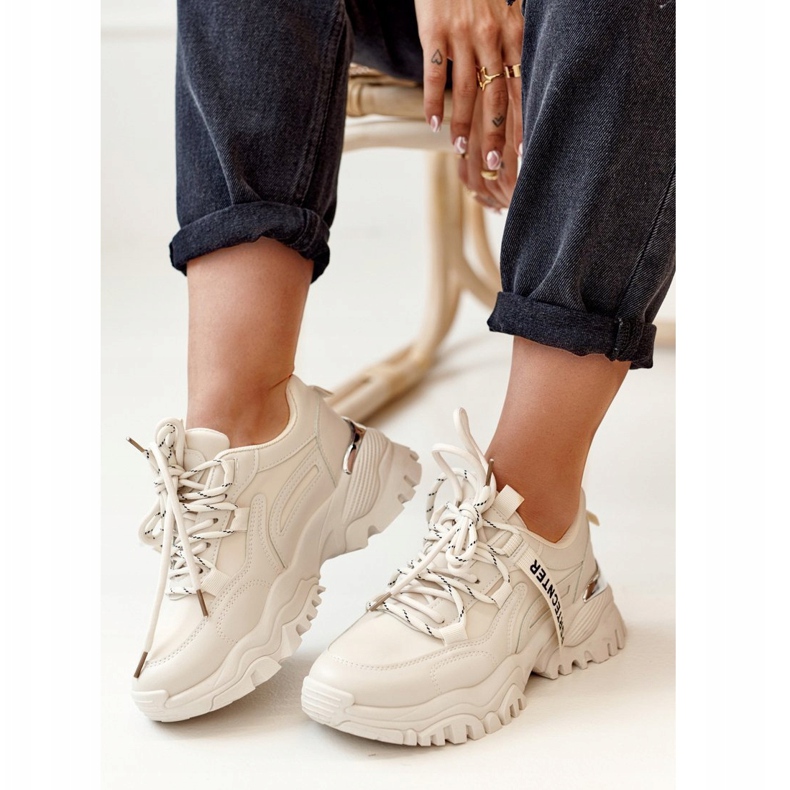 PS1 Zapatillas de mujer con suela maciza beige grueso 2 PS1 Zapatillas de mujer con suela maciza beige grueso 2