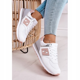 Calzado deportivo de mujer Sneakers Blanco y Rosa Last Minute gris 1