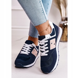 Calzado deportivo de mujer Sneakers Azul marino Last Minute blanco rosado 6