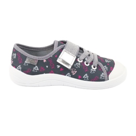 Calzado infantil befado 251Q138 rosado plata gris 1