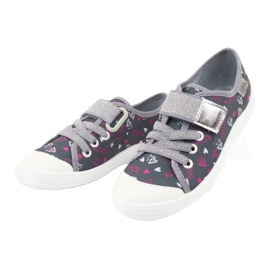 Calzado infantil befado 251Q138 rosado plata gris 3