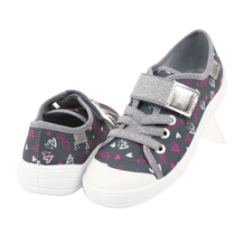 Calzado infantil befado 251Q138 rosado plata gris 4