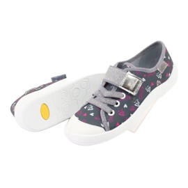 Calzado infantil befado 251Q138 rosado plata gris 5