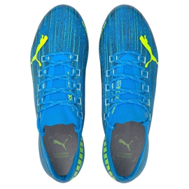 Botas de fútbol Puma Ultra 1.2 Fg Ag azul-amarillo 106299 01 2