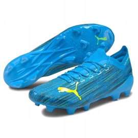 Botas de fútbol Puma Ultra 1.2 Fg Ag azul-amarillo 106299 01 4
