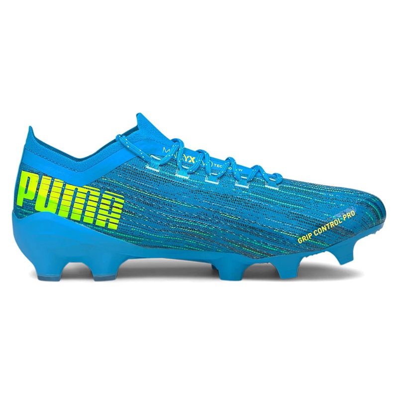 Botas de fútbol Puma Ultra 1.2 Fg Ag azul-amarillo 106299 01 1
