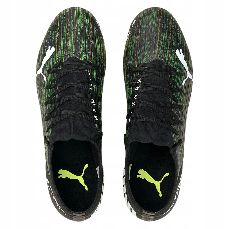 Zapatos de fútbol Puma Ultra 3.2 Fg Ag negro-verde 106300 02 1