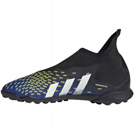 Botas de fútbol Adidas Predator Freak.3 Ll Tf Junior negras y blancas FY0997 negro negro 1