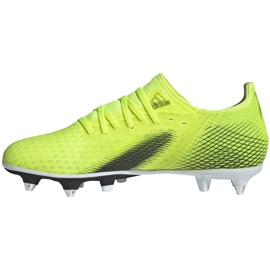 Botas de fútbol adidas X Ghosted.3 Sg amarillo-negro FW6957 amarillo, negro 2