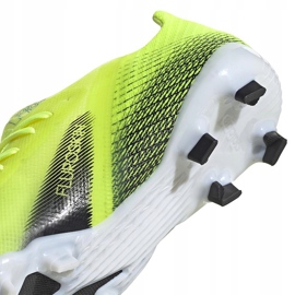 Botas de fútbol Adidas X Ghosted.1 Fg Junior amarillo-negro FW6955 amarillo, negro 4