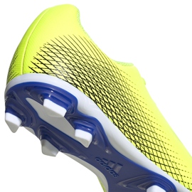 Botas de fútbol Adidas X Ghosted.4 FxG Junior amarillo-negro-blanco FW6933 3