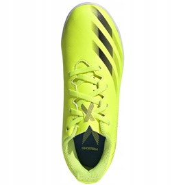 Botas de fútbol Adidas X Ghosted.4 In Junior amarillo-negro-blanco FW6923 1