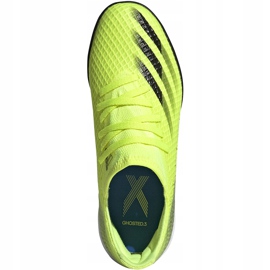 Botas de fútbol Adidas X Ghosted.3 Tf Junior amarillo-negro FW6926 1