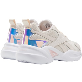 Zapatillas de mujeres Reebok Royal Ec Ride 4 blancas y rosas FW0933 beige 3
