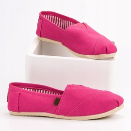 SHELOVET Slipons rosas clásicos rosado 1