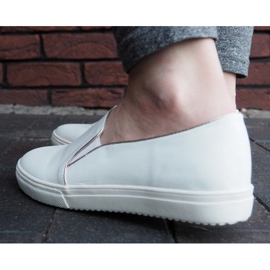 Zapatillas clásicas sin cordones TS9007 blancas blanco 4