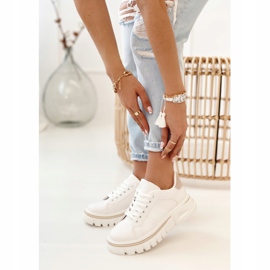 PS1 Zapatillas De Mujer En La Plataforma Blanca Y Beige Riri blanco 7