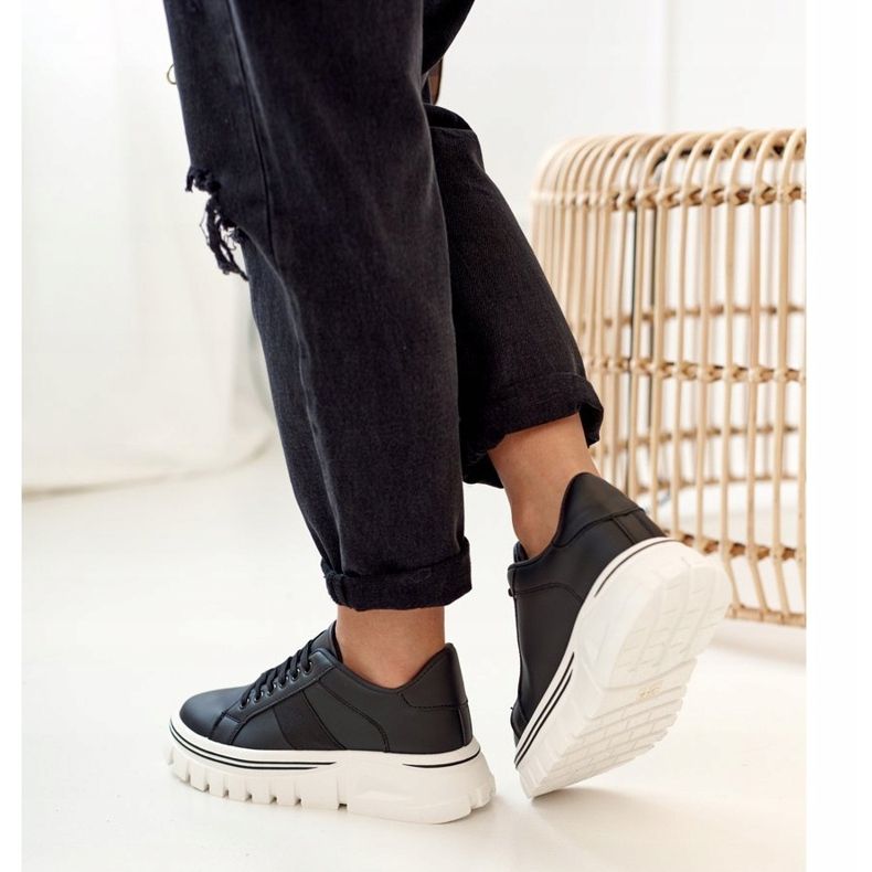 PS1 Zapatillas de mujer en la plataforma negra Riri negro 1