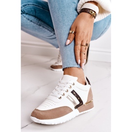 Calzado deportivo de mujer Sneakers Blanco-Caqui Lifestyle 4