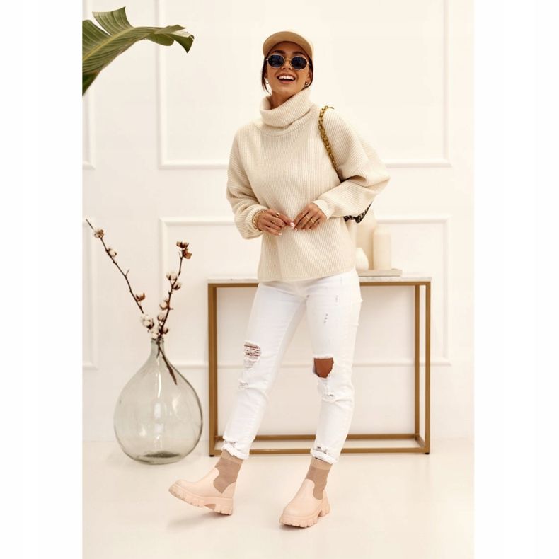 Botas Calcetín Mujer Trabajadores Beige Stormy marrón 2 Botas Calcetín Mujer Trabajadores Beige Stormy marrón 2