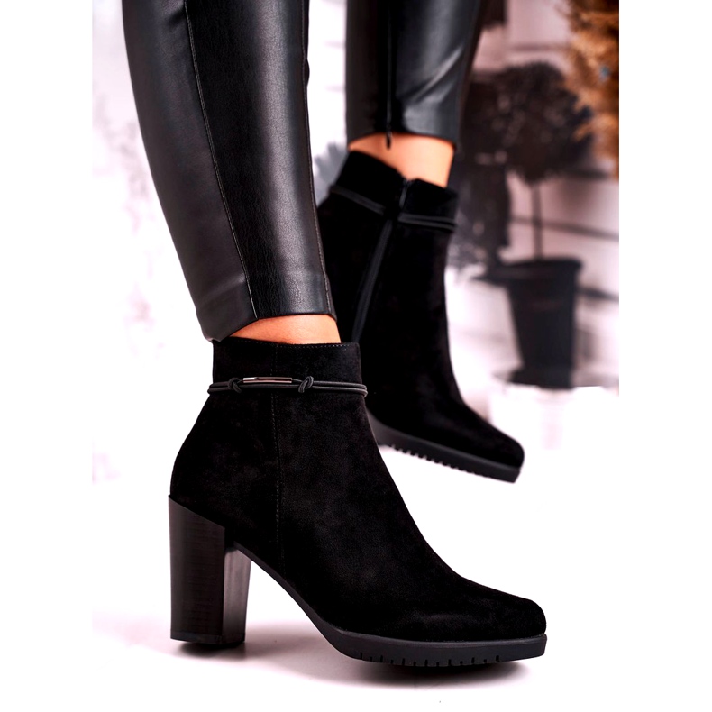 Botas Negras Ante Sergio Leone BT306 negro 1
