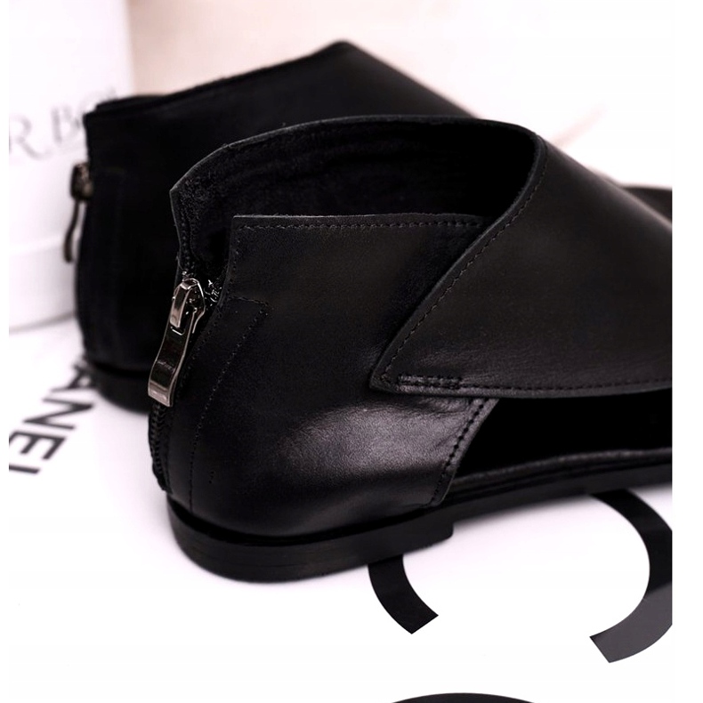 Nicole Sandalias Planas Mujer Piel Negra Natalie negro 2