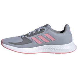 Zapatillas Adidas Runfalcon 2.0 K para niños gris-rosa FY9497 rosado 1