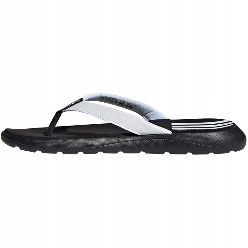 Zapatillas Mujer Adidas Comfort Flip Flop blancas y negras EG2065 blanco negro 2